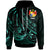 Tonga Hoodie The Flow of The Ocean Unisex Green - Polynesian Pride