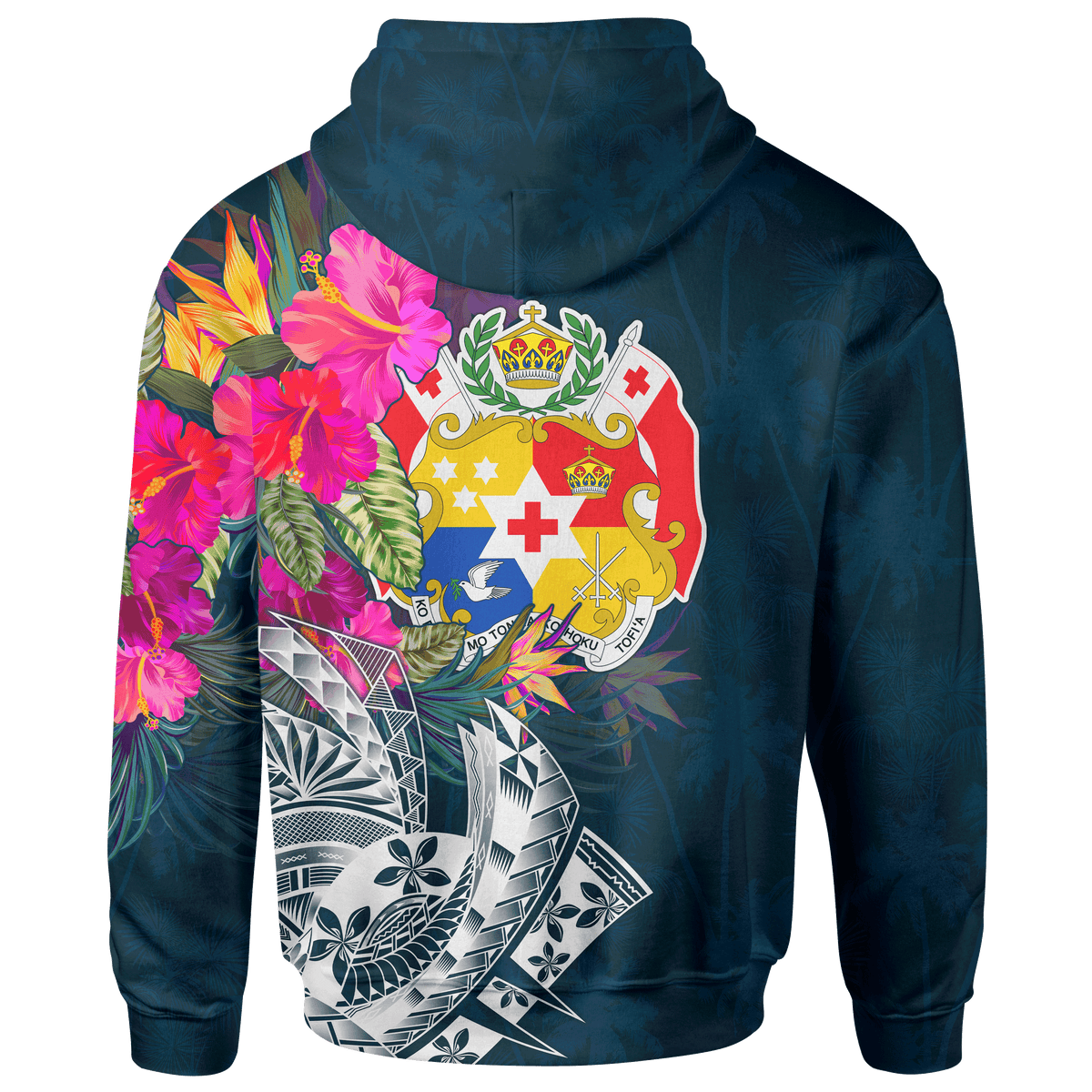 Tonga Custom Hoodie Summer Vibes - Polynesian Pride