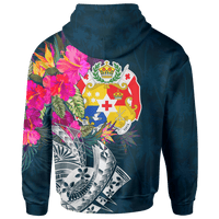 Tonga Custom Hoodie Summer Vibes - Polynesian Pride