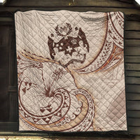 Tonga Premium Quilt - Hibiscus Flowers Vintage Style - Polynesian Pride