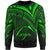 Tonga Sweatshirt - Cross Style Green Color Unisex Black - Polynesian Pride