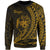 Tonga Sweatshirt - Wings Style Gold Color Unisex Gold - Polynesian Pride