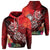 Hawaii Turtle Family Zipper Hoodie We Are Family AH Unisex Red - Polynesian Pride