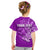 (Custom Personalised) Hammerhead Shark T Shirt Kid Polynesian Purple Style LT6 - Polynesian Pride