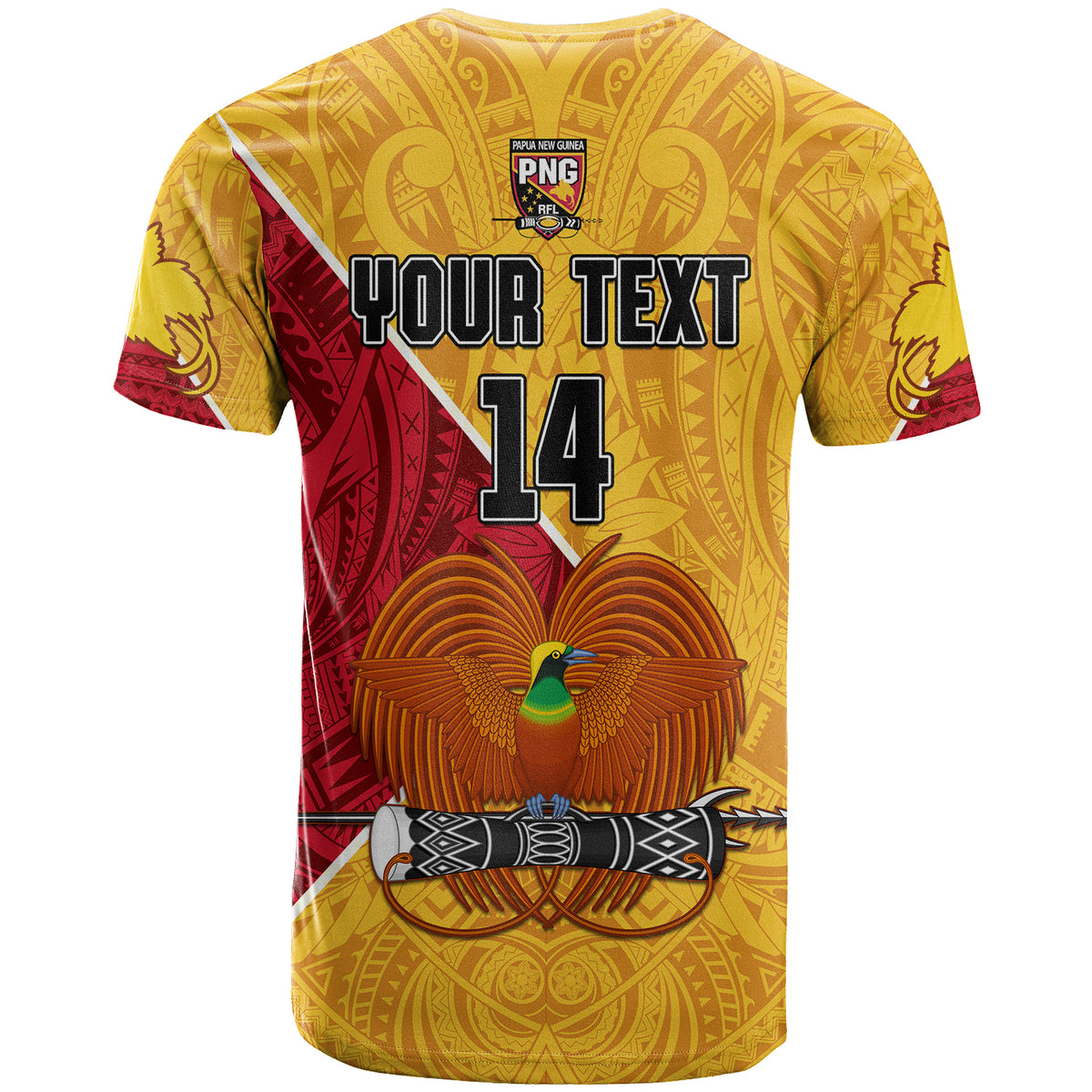 (Custom Text and Number) The Kumuls PNG T Shirt Papua New Guinea Polynesian Dynamic Style LT14 - Polynesian Pride