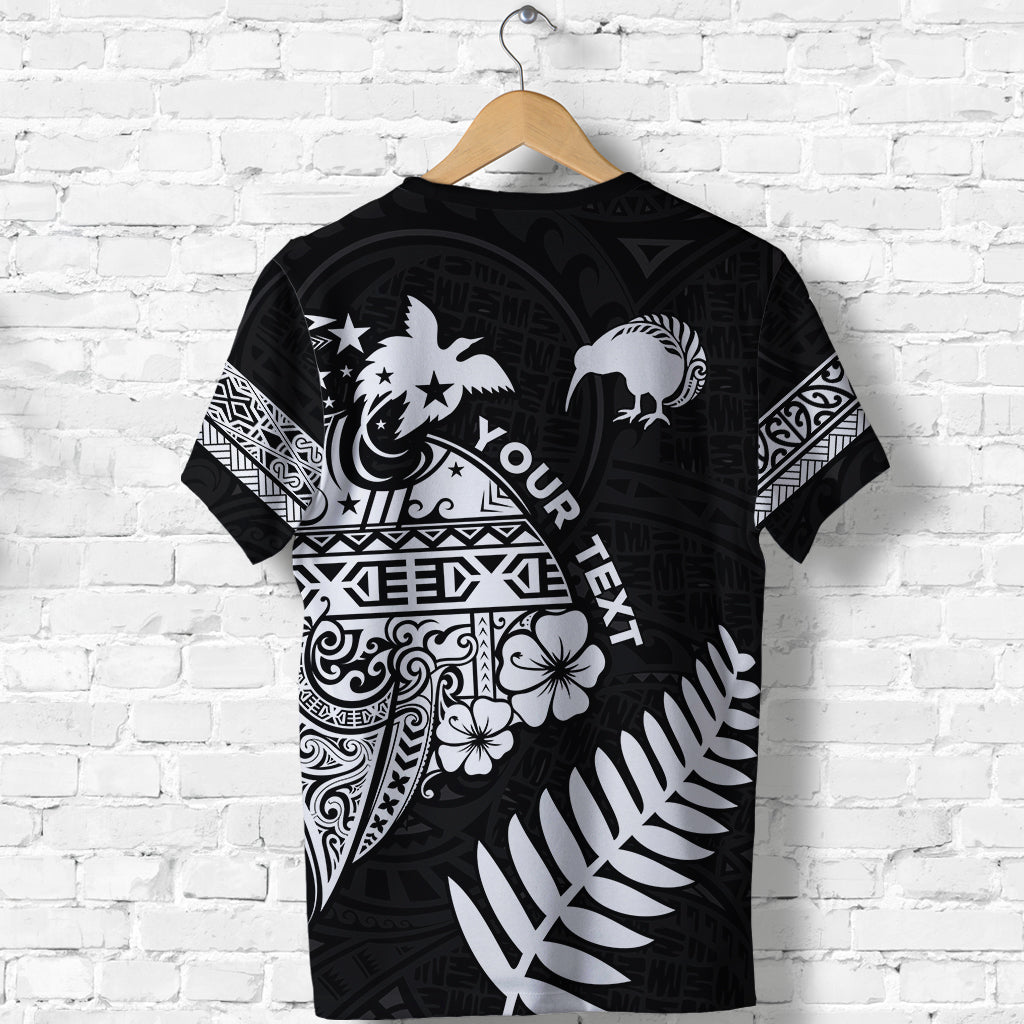 Custom Papua New Guinea and New Zealand T Shirt Maori Polynesian LT13 - Polynesian Pride