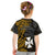 Wallis And Futuna T Shirt Kid Enjoy Polynesian Flowers Version Gold LT13 - Polynesian Pride