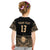 (Custom Text And Number) Marshall Islands T Shirt Kid Best Tattoo Version Golden LT13 - Polynesian Pride