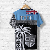 Fiji Tapa Pattern T Shirt Coconut Tree LT13 - Polynesian Pride
