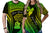 Custom Polynesian Valentine Couple T Shirt I LOVE YOU Hibiscus Style Green LT13 - Polynesian Pride