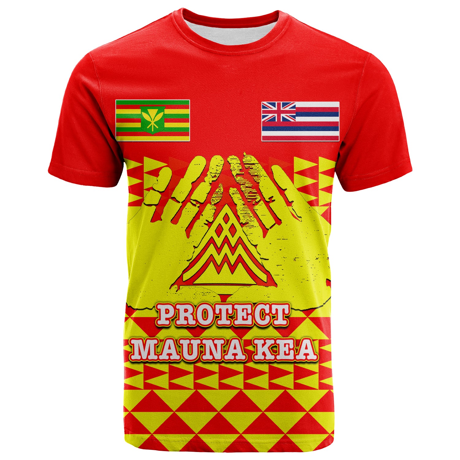 Custom Hawaii T Shirt Protect Mauna Kea LT6 Unisex Red - Polynesian Pride