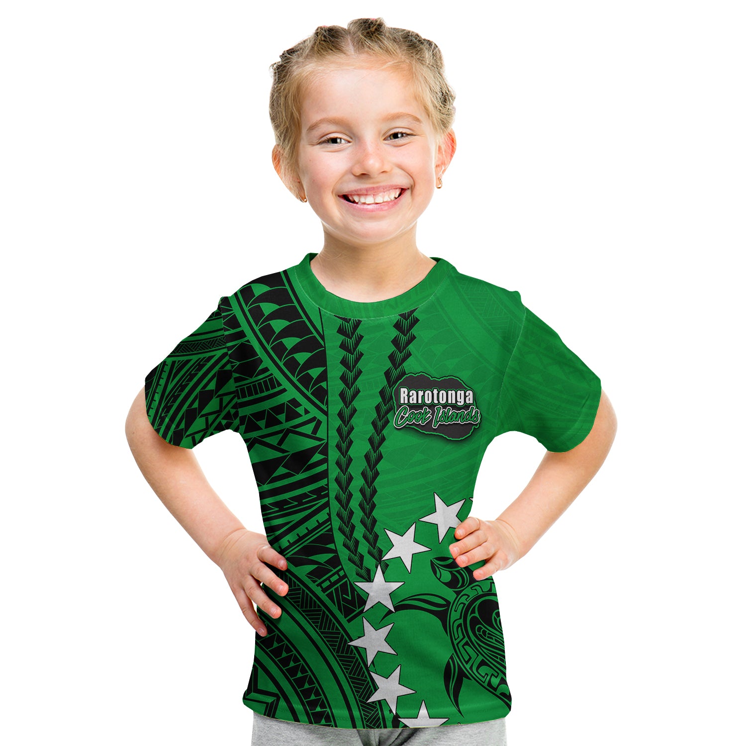 Cook Islands Rarotonga Polynesian T Shirt KID LT6 - Polynesian Pride