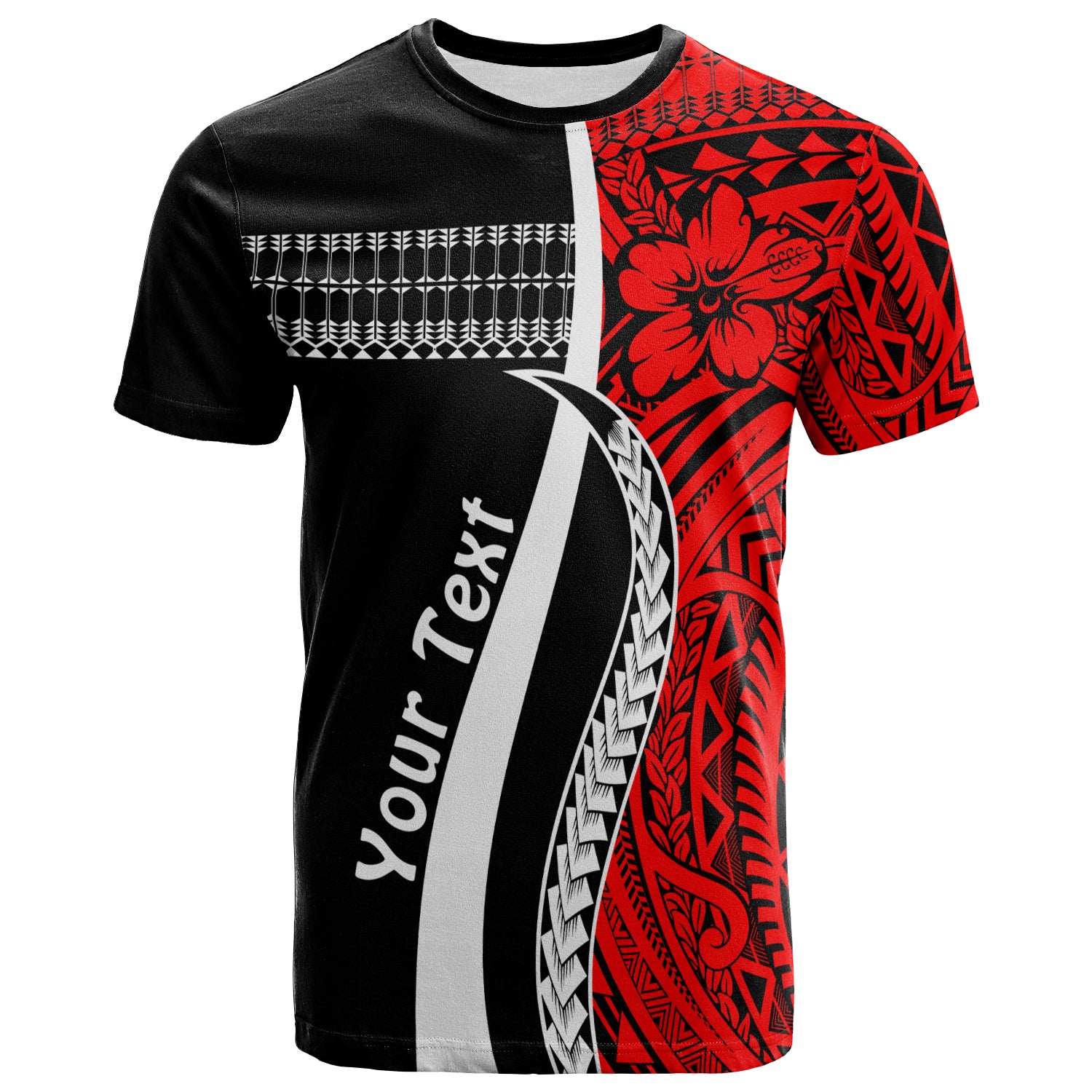 Custom Marshall Islands T Shirt Simple Pattern Version Red LT13 Unisex Red - Polynesian Pride