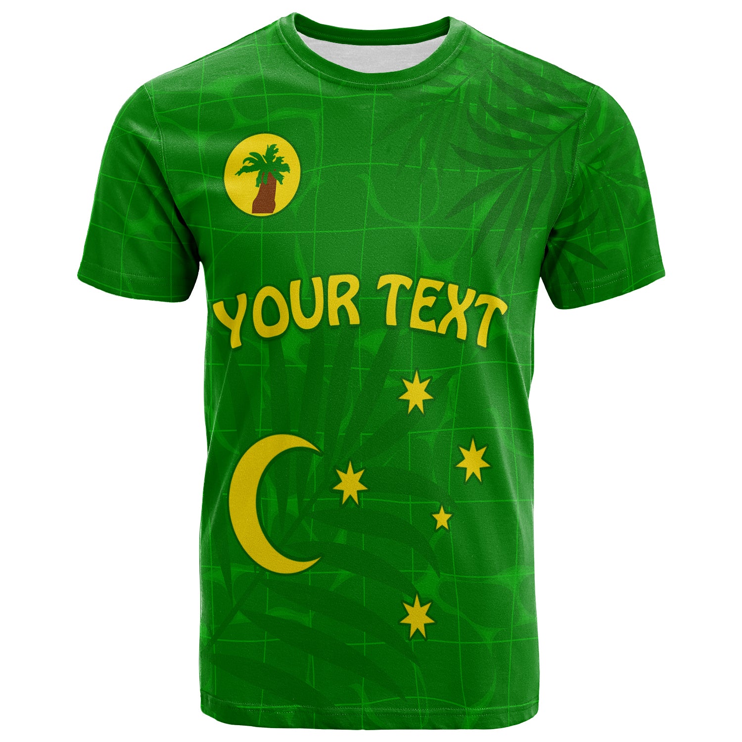 Custom Cocos (Keeling) Islands T Shirt Proud Flag Unique LT13 Unisex Green - Polynesian Pride