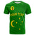 Custom Cocos (Keeling) Islands T Shirt Proud Flag Unique LT13 Unisex Green - Polynesian Pride