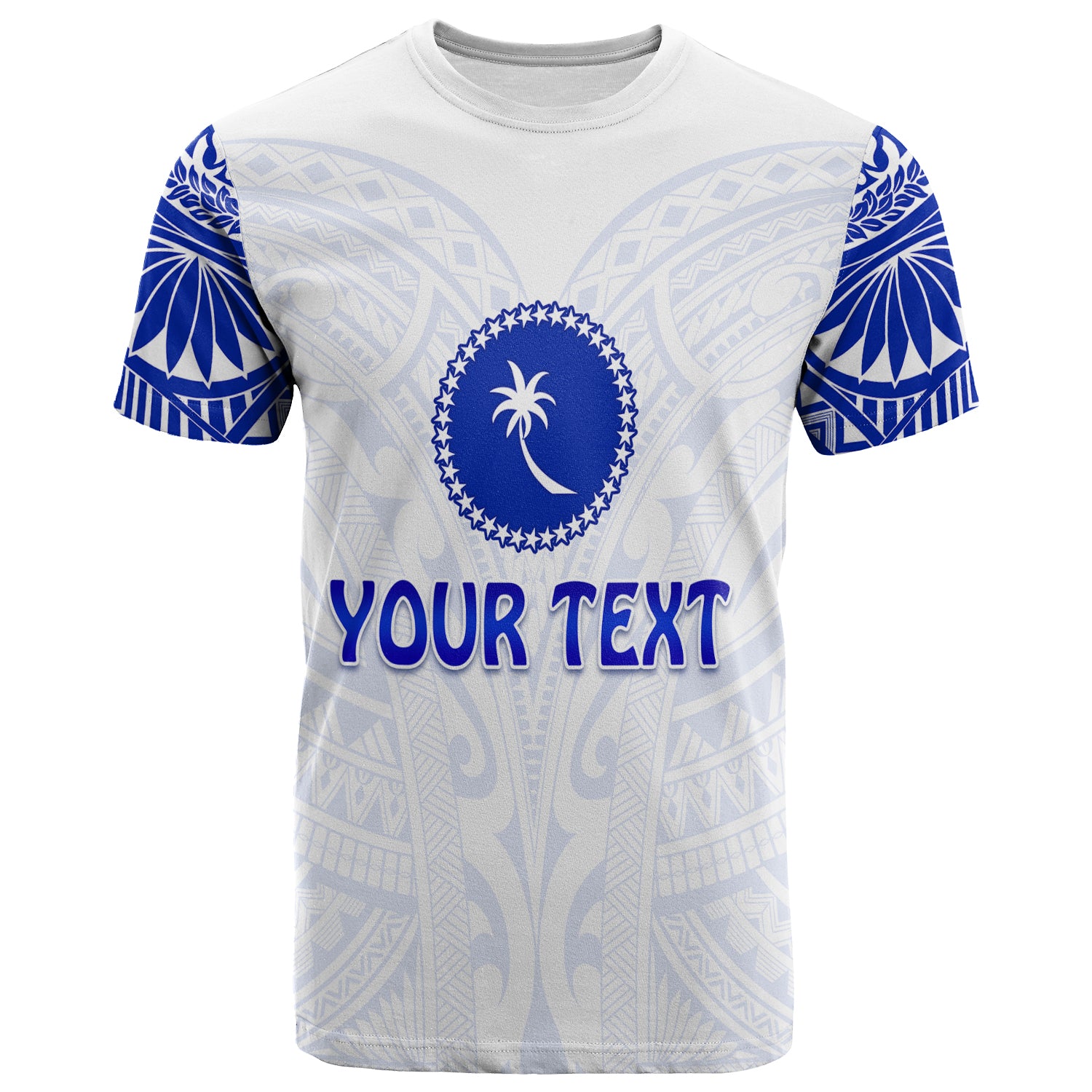 Custom Chuuk T Shirt Micronesia Simple Pattern White LT13 Unisex White - Polynesian Pride