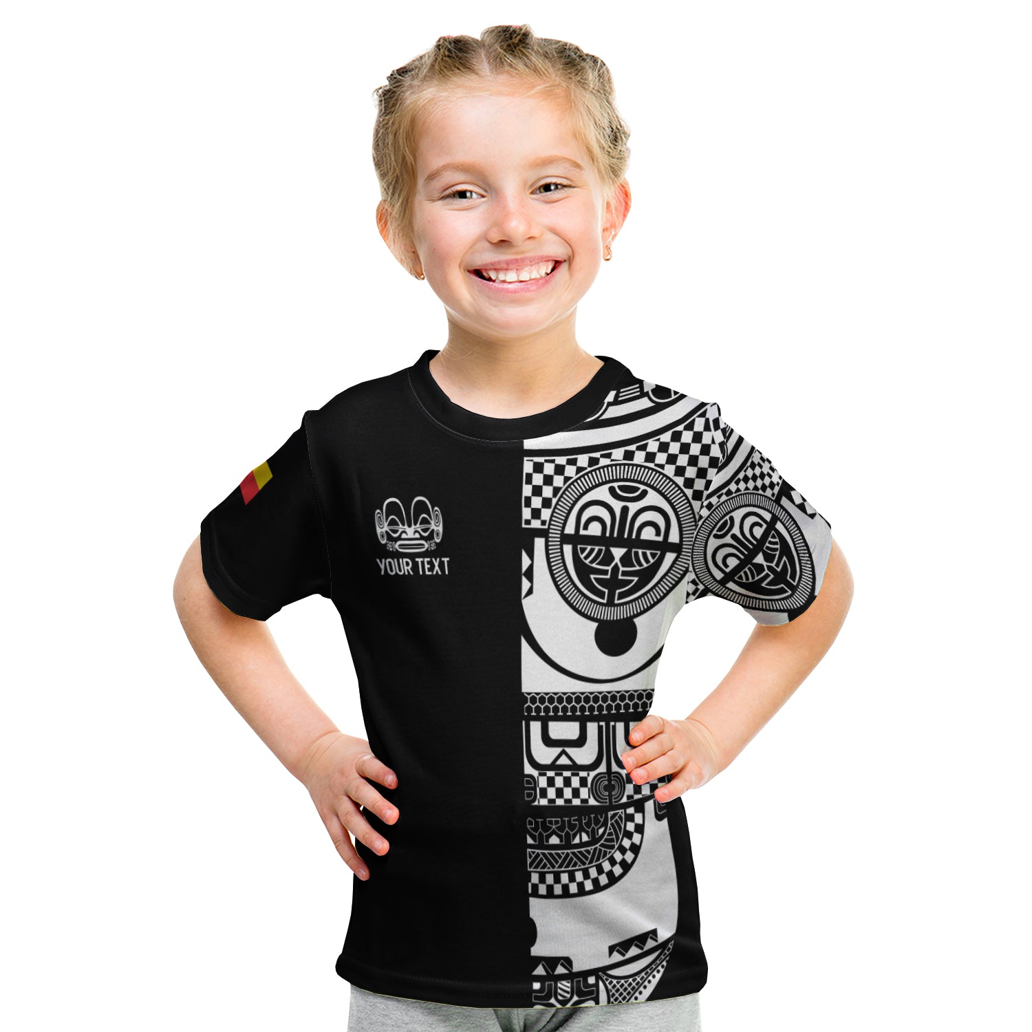 (Custom Personalised) Marquesas Islands Tiki T Shirt Kid Marquesan Tattoo LT13 - Polynesian Pride