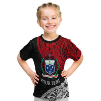 (Custom Personalised) Samoa T Shirt Kid Beloved Samoan Mix Polynesian Pattern LT13 Youth XL Size14 - Polynesian Pride