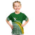 Tailevu Rugby T Shirt Kid Fiji Rugby Tapa Pattern Green LT13 - Polynesian Pride