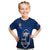 Fiji Rugby T Shirt Kid Flying Fijians Blue Tapa Pattern LT13 - Polynesian Pride