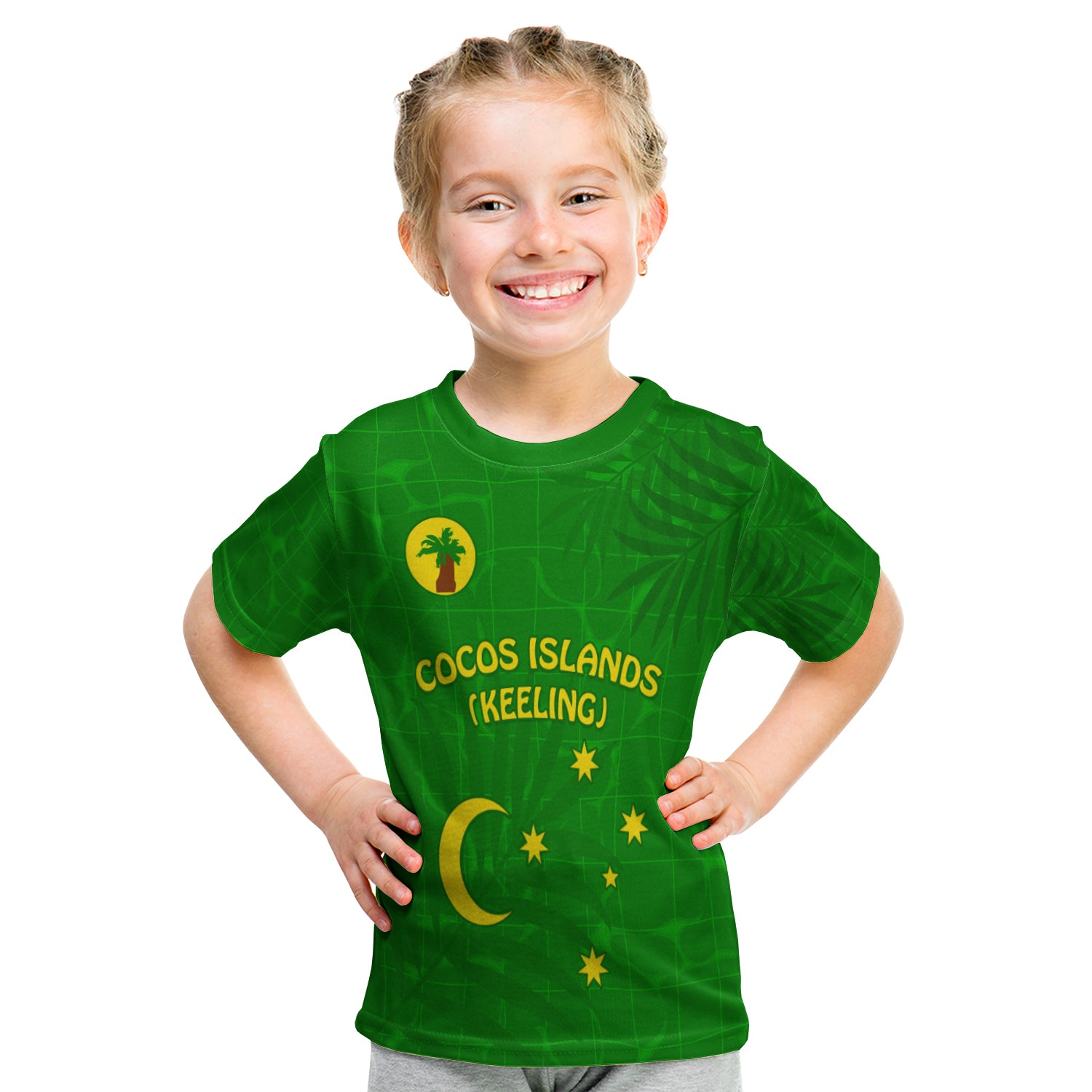 Cocos (Keeling) Islands T Shirt Kid Proud Flag Unique LT13 Youth XL Size14 - Polynesian Pride