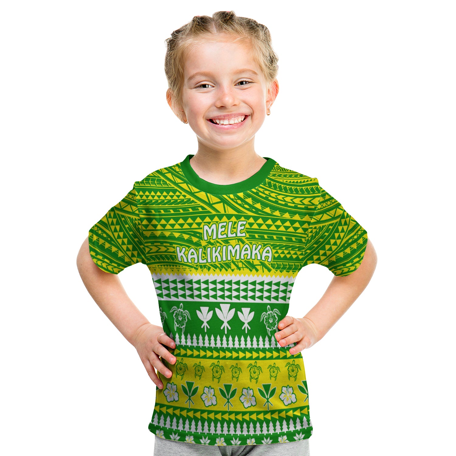Hawaii Christmas T Shirt Kid Polynesian Mele Kalikimaka Santa Claus LT13 - Polynesian Pride