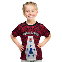 (Custom Personalised) Austral Islands T Shirt Kid Polynesian Pattern French Polynesia LT13 - Polynesian Pride