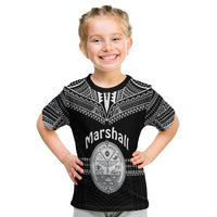 Marshall Islands T Shirt Kid Best Tattoo Version Black LT13 Youth XL Size14 - Polynesian Pride