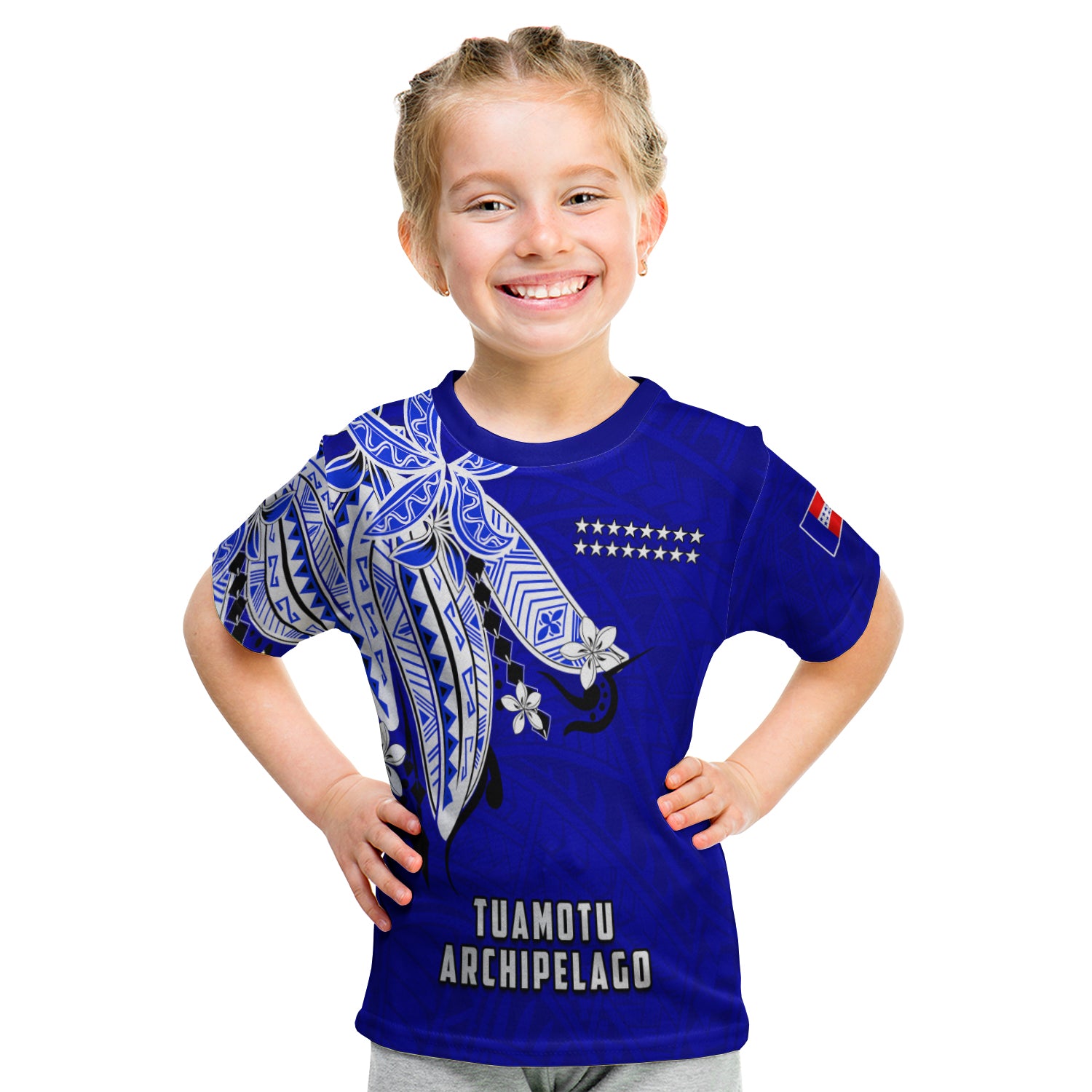 Tuamotu Archipelago T Shirt Kid Polynesian Pattern Islands French Polynesia LT13 - Polynesian Pride