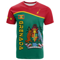 Grenada T Shirt Coat of Arms and Map Impressive LT13 Art - Polynesian Pride