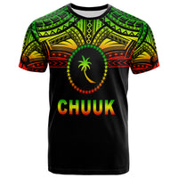 Chuuk Flag T Shirt Micronesia Style Reggae LT13 Unisex Reggae - Polynesian Pride