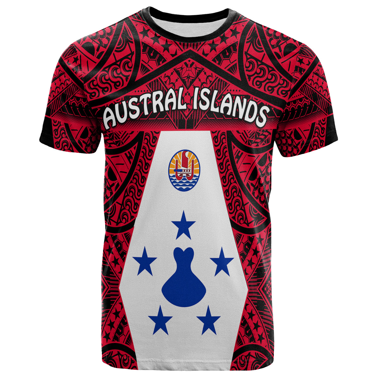 Custom Austral Islands T Shirt Polynesian Pattern French Polynesia LT13 - Polynesian Pride