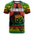 (Custom Text and Number) Samoa Rugby T Shirt Teuila Torch Ginger Gradient Style LT14 - Polynesian Pride