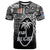 Fiji Rugby T Shirt Flying Fijians Black Tapa Pattern LT13 Unisex Black - Polynesian Pride