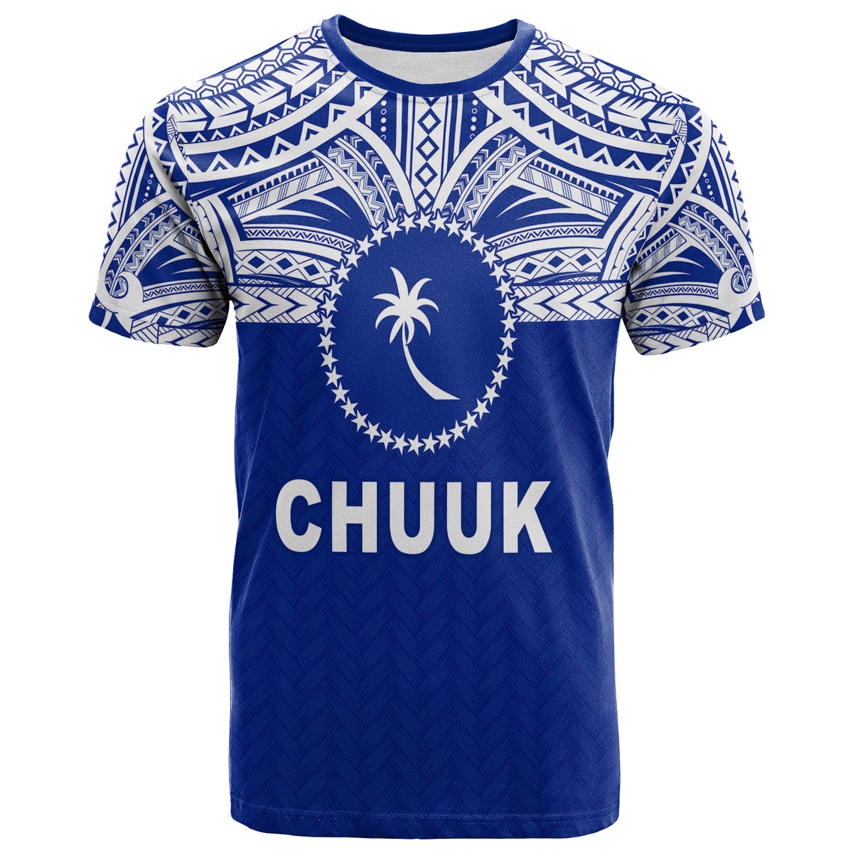 Chuuk Flag T Shirt Micronesia Style Blue LT13 Unisex Blue - Polynesian Pride