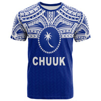 Chuuk Flag T Shirt Micronesia Style Blue LT13 Unisex Blue - Polynesian Pride