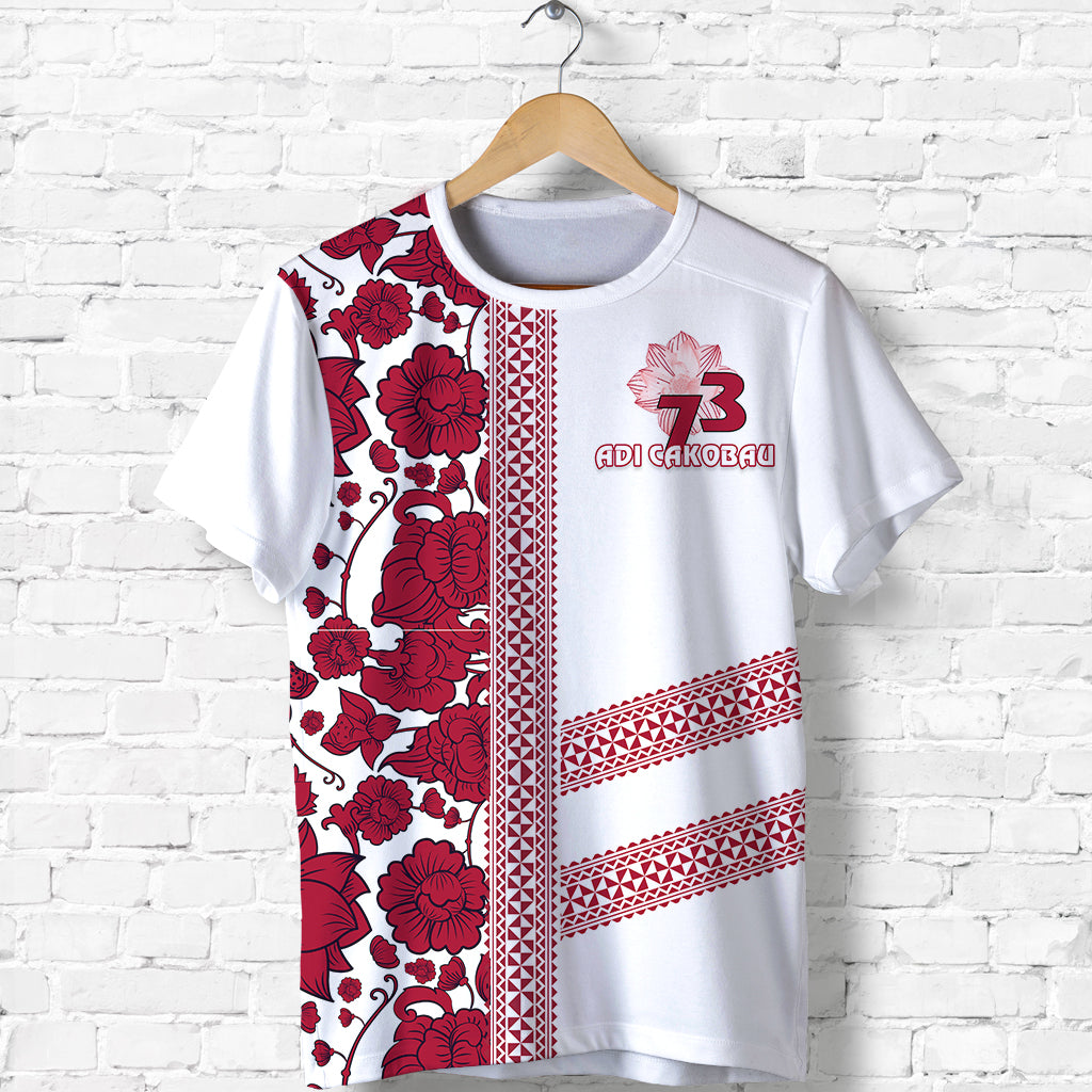 Adi Cakobau T Shirt 73rd Anniversary LT13 Unisex White - Polynesian Pride