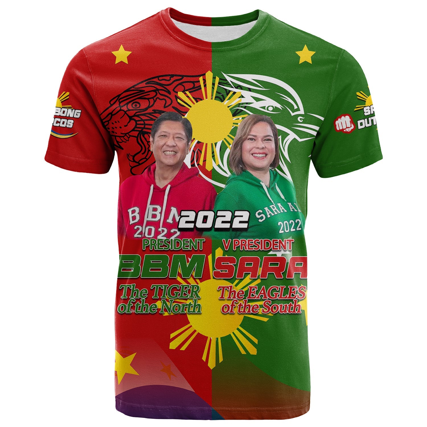 Philippines BBM And SARA T Shirt 2022 LT6 Red - Polynesian Pride
