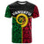 Custom Vanuatu T Shirt Polynesian Patterns Mix Flag LT6 Black - Polynesian Pride