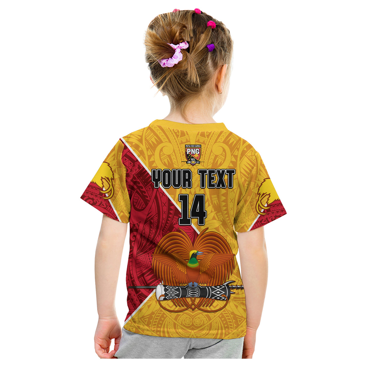 (Custom Text and Number) The Kumuls PNG T Shirt Papua New Guinea Polynesian Dynamic Style LT14 - Polynesian Pride