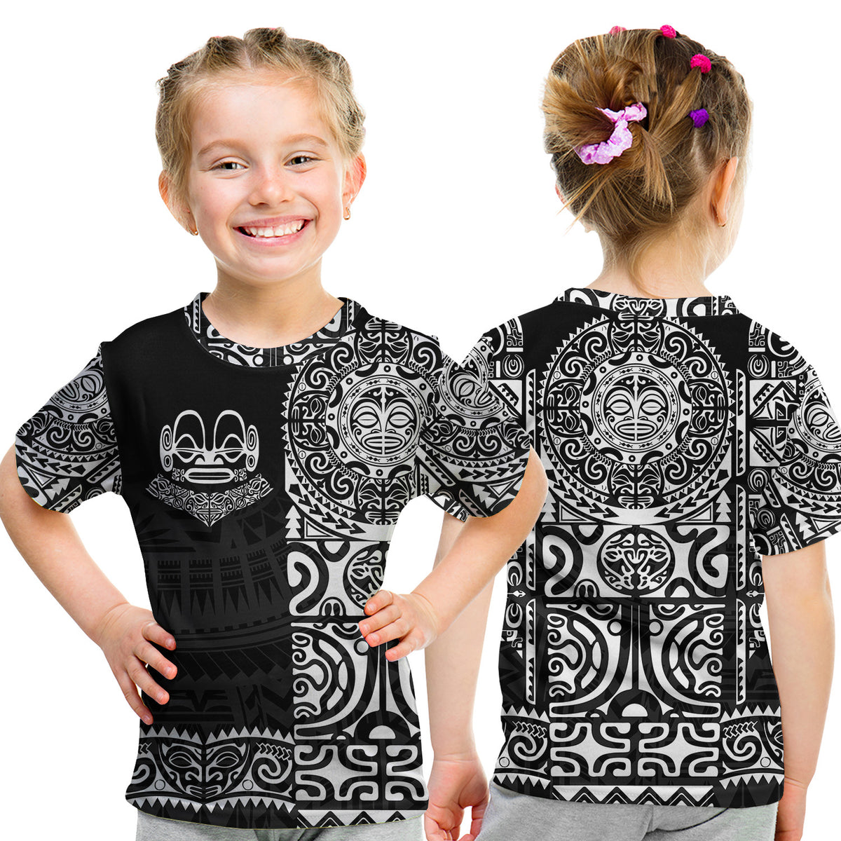 Marquesas Islands T Shirt Kid Marquesan Tattoo Unique Style - Black LT8 Youth XL Size14 - Polynesian Pride
