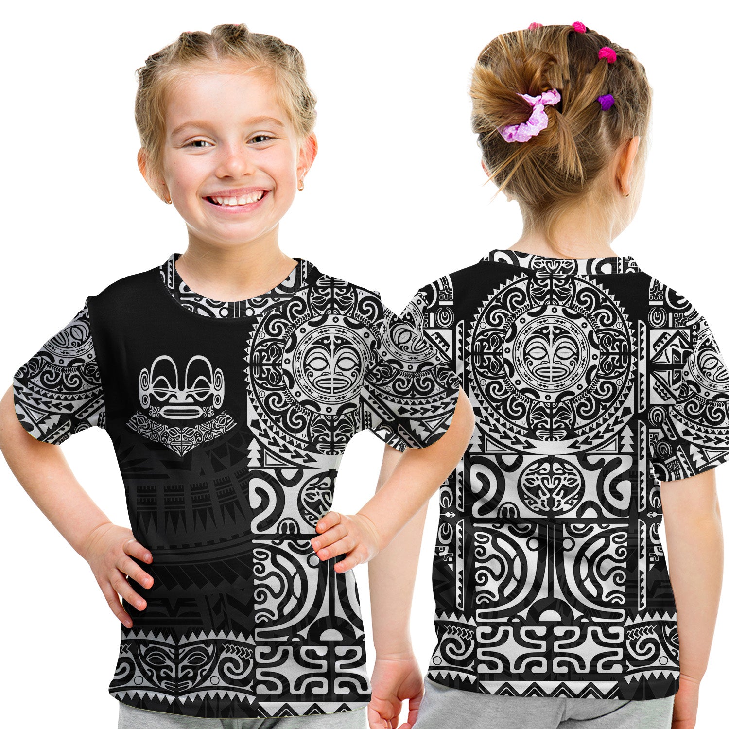 Marquesas Islands T Shirt Kid Marquesan Tattoo Unique Style - Black LT8 Youth XL Size14 - Polynesian Pride