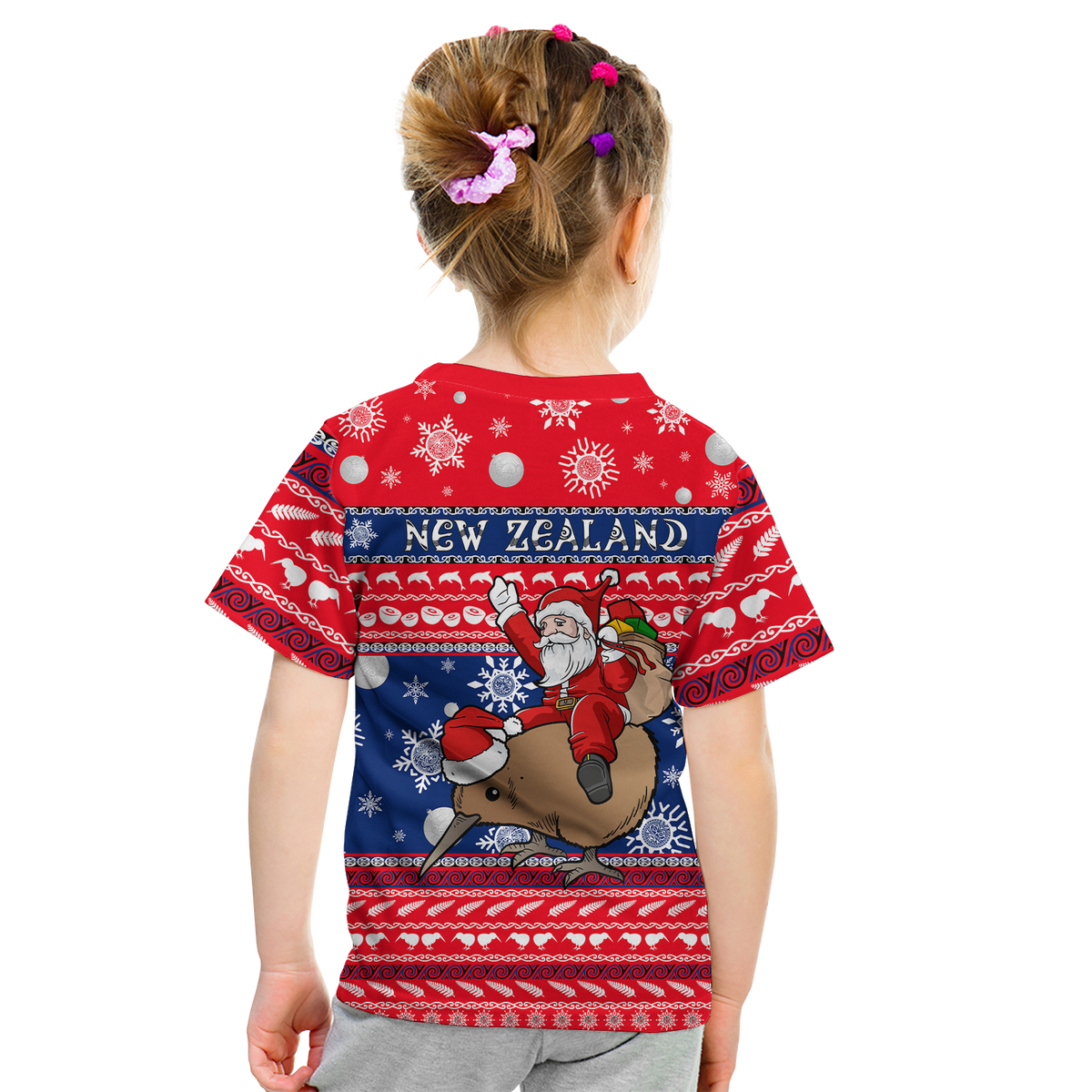 New Zealand Maori Meri Kirihimete T Shirt LT2 - Polynesian Pride