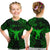 (Custom Personalised) Ophiuchus Zodiac Polynesian T Shirt Kid Unique Style - Green LT8 - Polynesian Pride