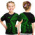 New Zealand Haka Rugby Maori T Shirt Kid Silver Fern Vibes - Green LT8 - Polynesian Pride