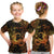 (Custom Personalised) Capricorn Zodiac Polynesian T Shirt Kid Unique Style - Gold LT8 - Polynesian Pride