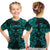 (Custom Personalised) Gemini Zodiac Polynesian T Shirt Kid Unique Style - Turquoise LT8 - Polynesian Pride