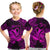 (Custom Personalised) Aquarius Zodiac Polynesian T Shirt Kid Unique Style - Pink LT8 - Polynesian Pride