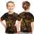 (Custom Personalised) Pisces Zodiac Polynesian T Shirt Kid Unique Style - Gold LT8 - Polynesian Pride