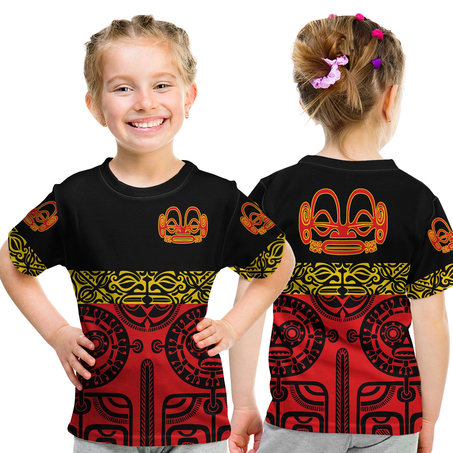 Marquesas Islands T Shirt Kid Marquesan Tattoo Special Style - Red LT8 Youth XL Size14 - Polynesian Pride
